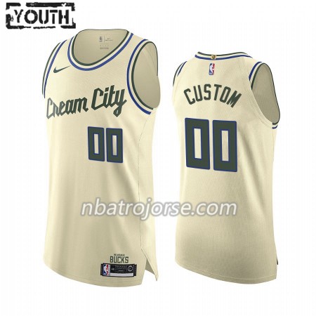 Barn Milwaukee Bucks Tröja Skräddarsydda 2019-20 Nike City Edition Swingman